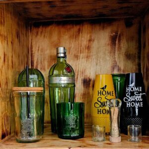 ‘Home Sweet Home’ Hand-Painted Upcycled Vase