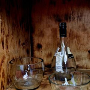 Hand-Cut Wide Glass Terrarium & Serving Bowl