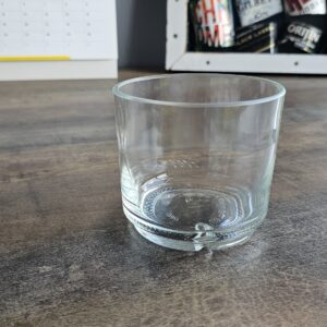Classic Clear Upcycled Rocks Glass