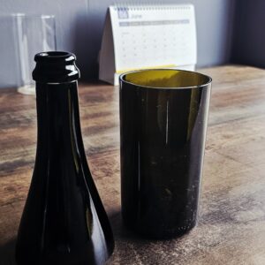 Avant-Garde Black Bottle Neck Vase