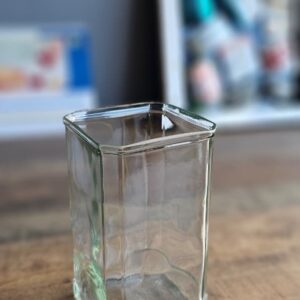 Clear Square Upcycled Spirit Glass