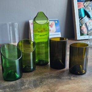Upcycled Carafe & Tumbler Dining Set