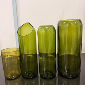 Upcycled Kiseki wine bottle products